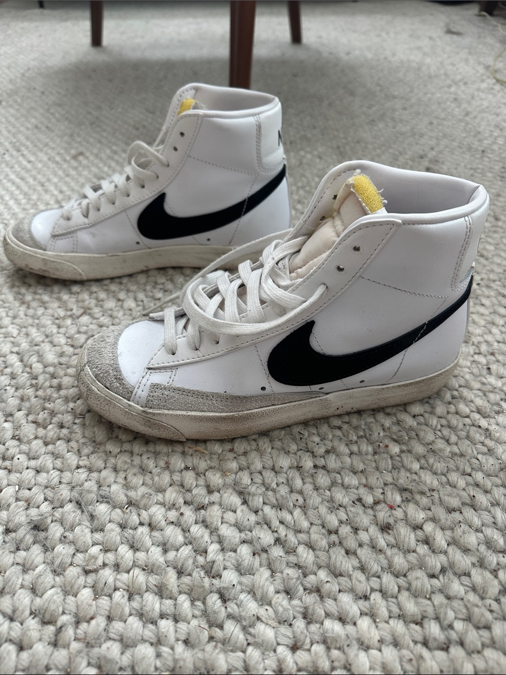 Nike White High-Top Sneakers “Blazer Mid 77”